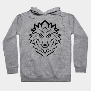 Wolf head symbol icon logo Hoodie